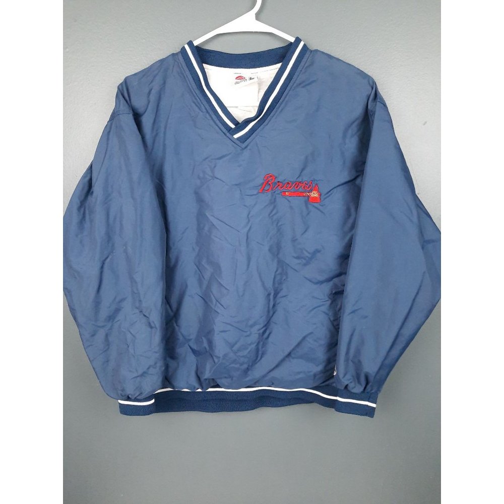 Rawlings Mens Large Navy Softshell Windbreaker Pullover